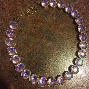 J Crew Pink Gemstone Necklace